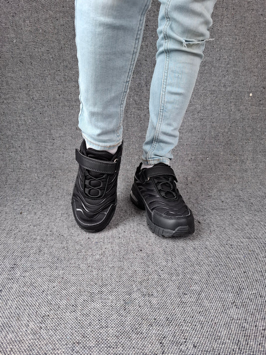 Chaussures baskets noires style TN requins - Enfant (garçon)