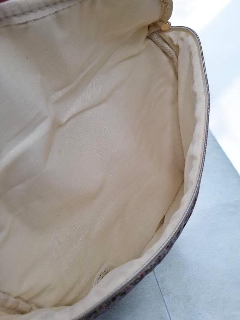 Sac banane en coton liberty fleuri rose pastel « La Ptite cachottière »