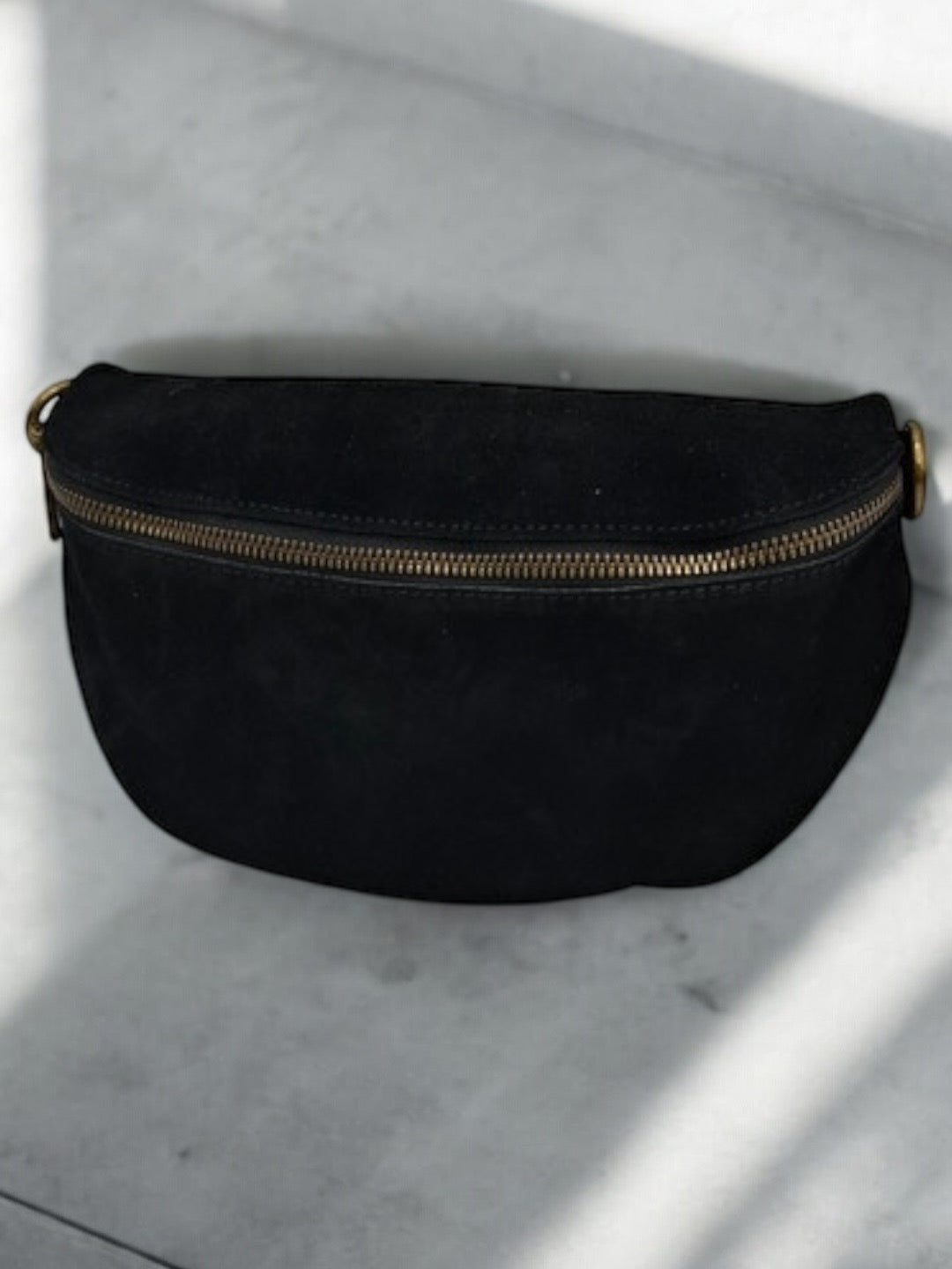 Sac banane cuir noir bandouliere cuir noir