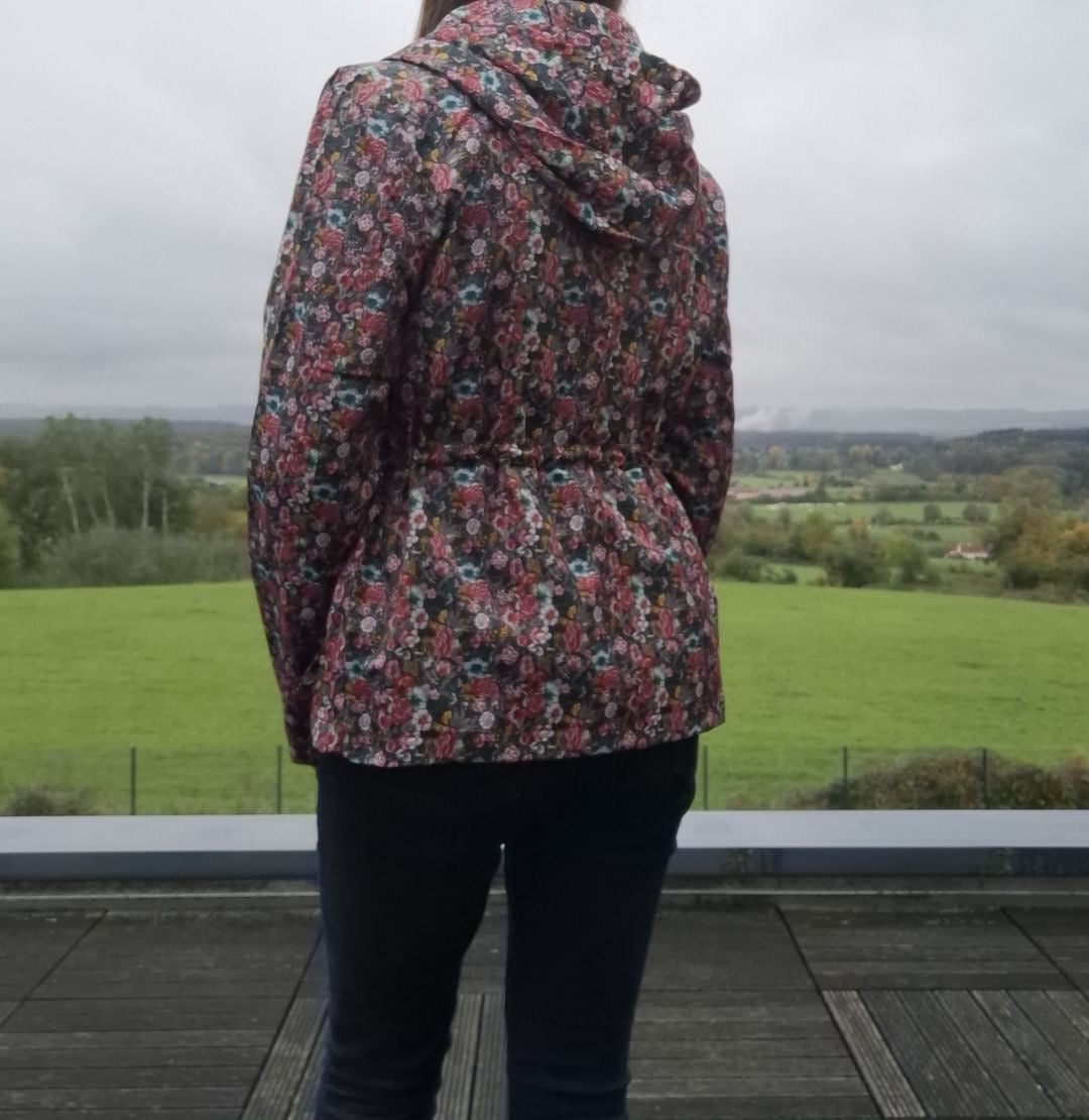 Attrait Paris - Imperméable mi long léger liberty fleuri