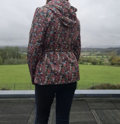 Attrait Paris - Imperméable mi long léger liberty fleuri