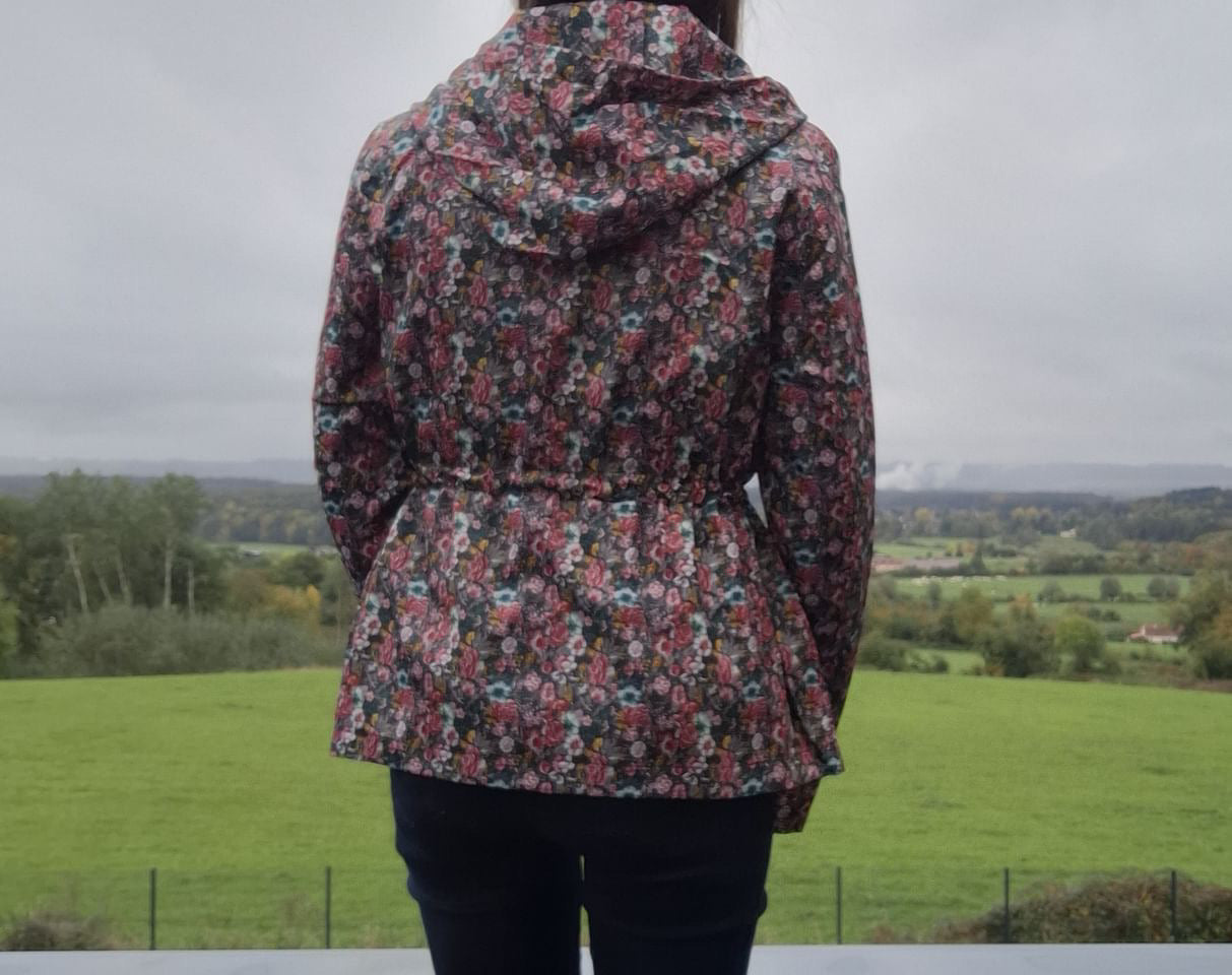 Attrait Paris - Imperméable mi long léger liberty fleuri