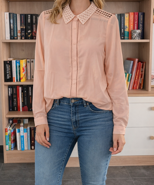 Chemise Fluide Rose Poudré Le Petit Placard