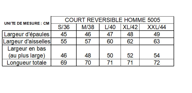 Laura Jo - Doudoune HOMME courte imperméable et réversible matelassé noir