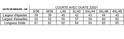 Imperméable réversible court garnissage ouate mi-saison Marque Laura Jo Doré / Léopard zip uni