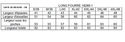 Imperméable Long Fourré Type Sherpa Noir Beige Femme Laura Jo