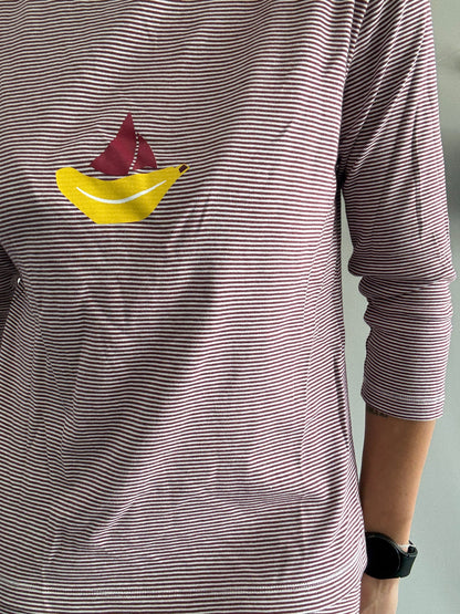 Pyjama en coton de la marque Petit Bateau avec manches 3/4