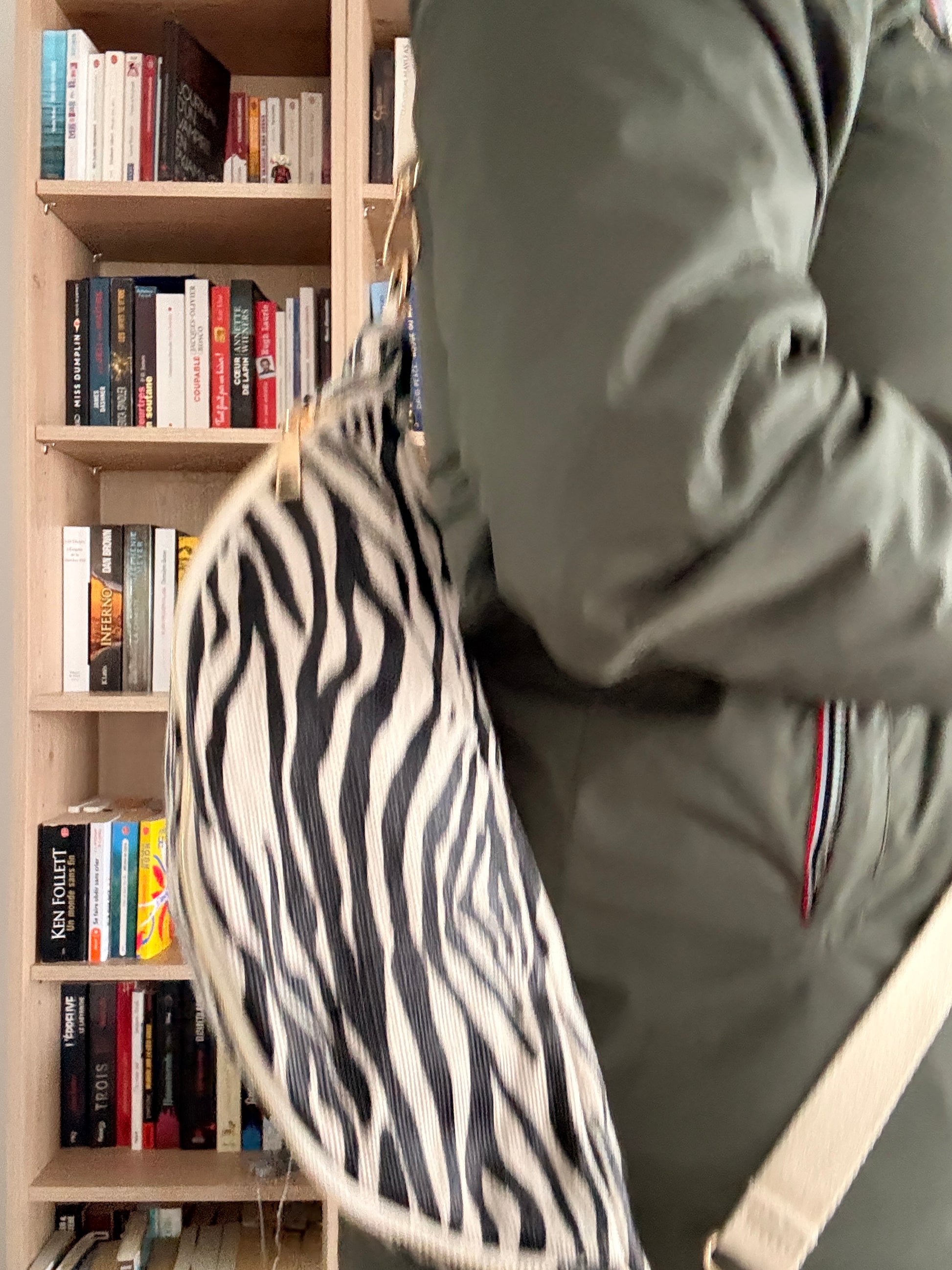 Sac Banane Imprimé Zèbre Noir Blanc - Style Animalier Tendance Femme