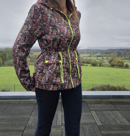 Attrait Paris - Imperméable mi long léger liberty fleuri Attrait Paris