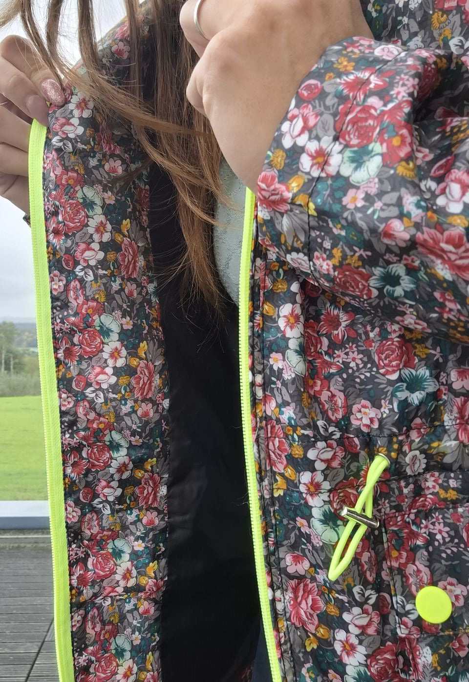 Attrait Paris - Imperméable mi long léger liberty fleuri Attrait Paris