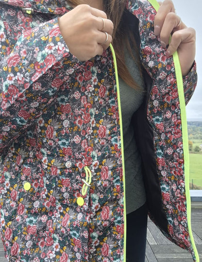 Attrait Paris - Imperméable mi long léger liberty fleuri Attrait Paris