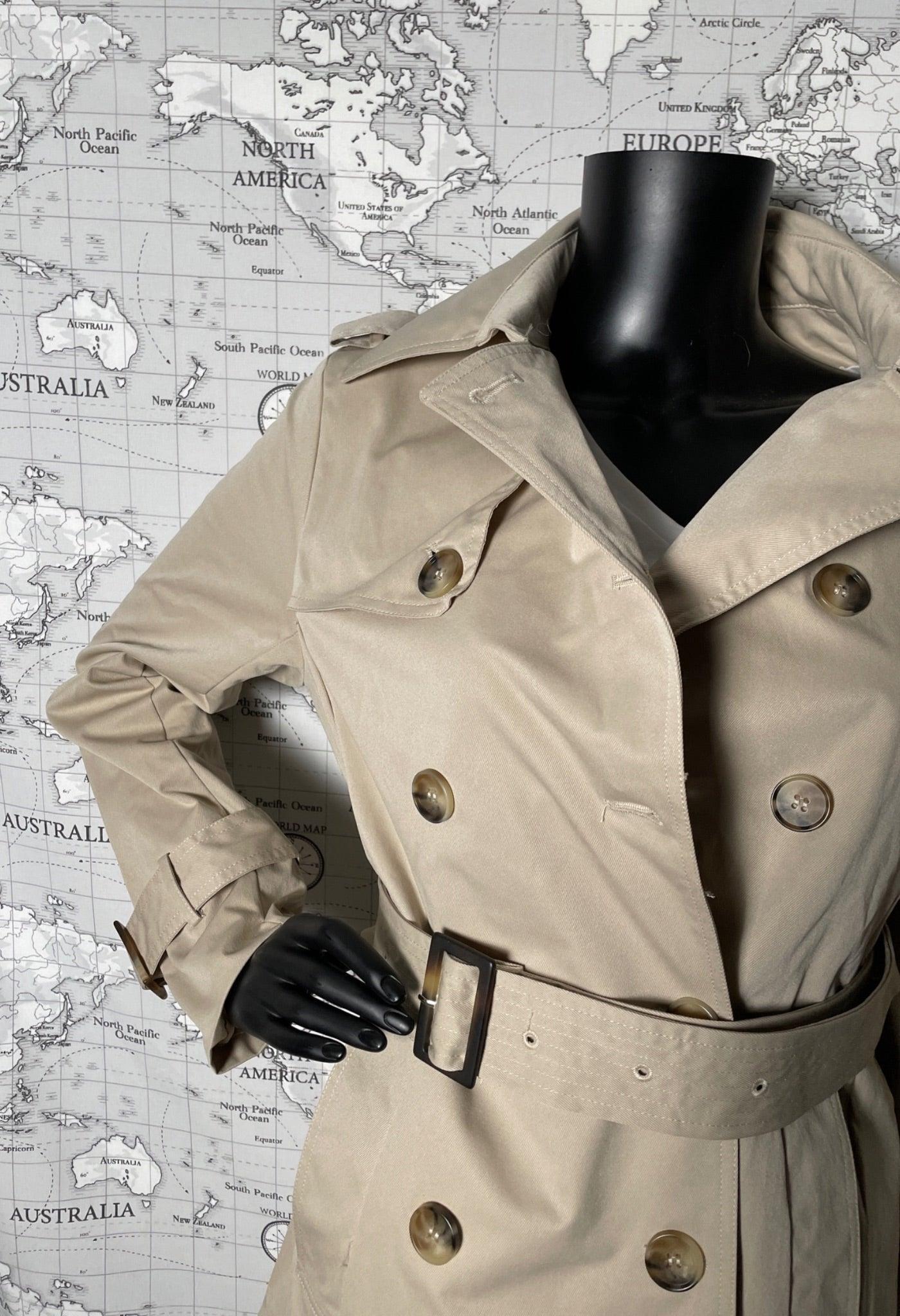 Attrait Paris - Manteau trench style couleur sable - Le Petit Placard