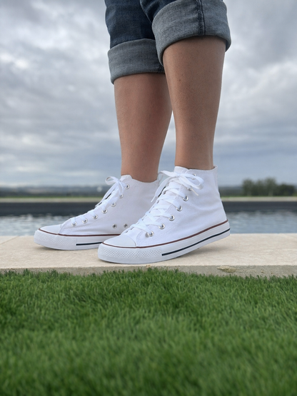 basket type converse toile blanche