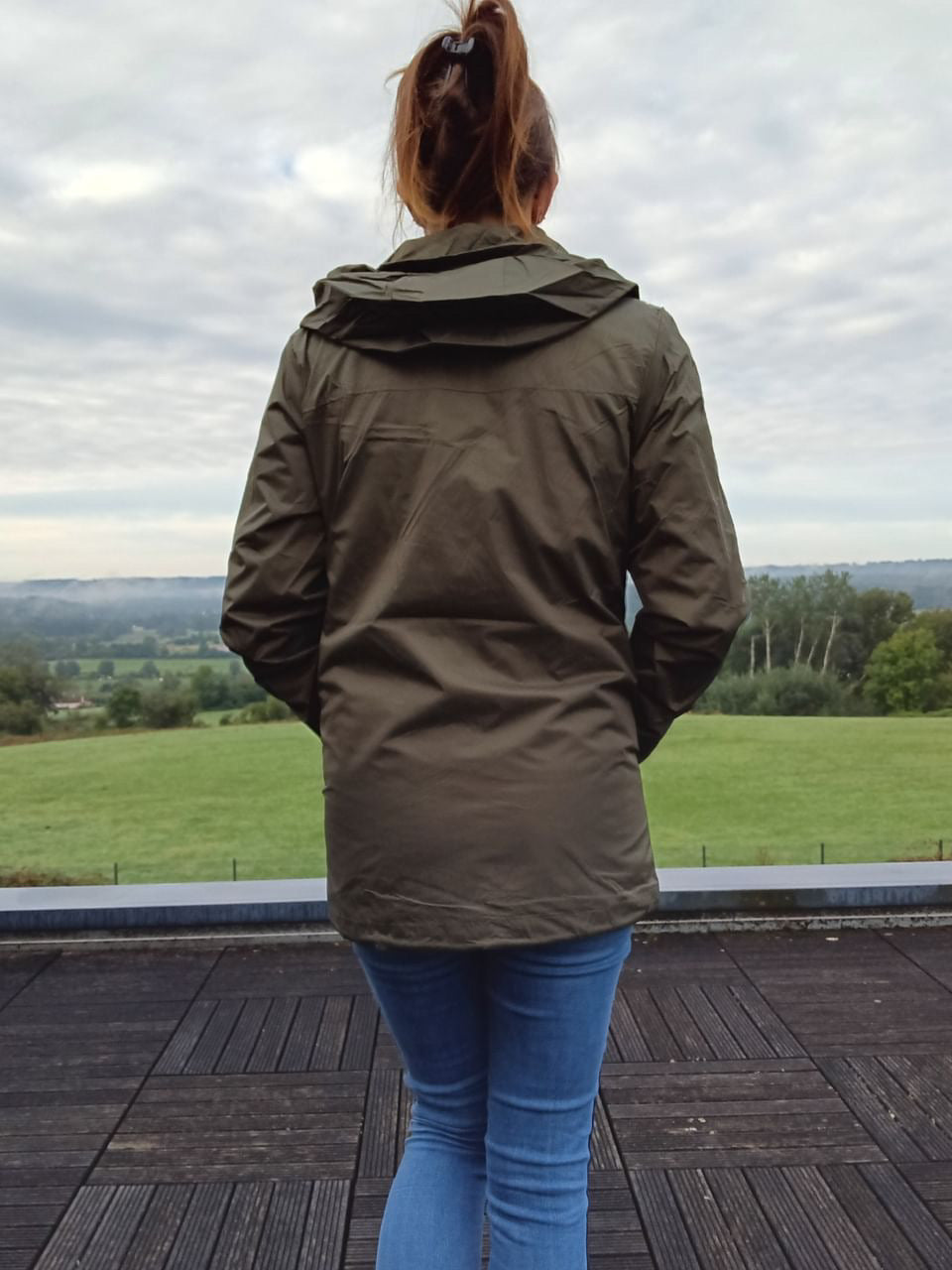 Imperméable Laura Jo Kaki vue de dos