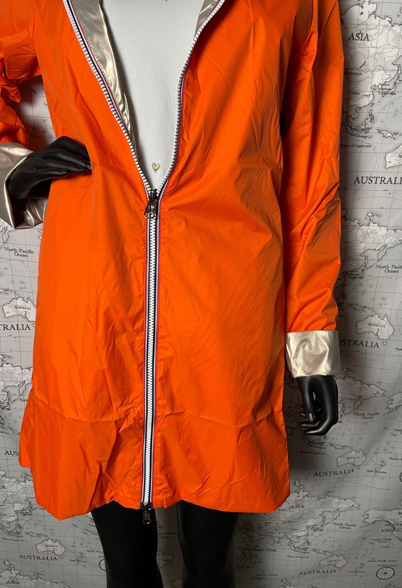 Imperméable réversible long sans garnissage ouate couleur Orange doré Laura Jo - Le Petit Placard