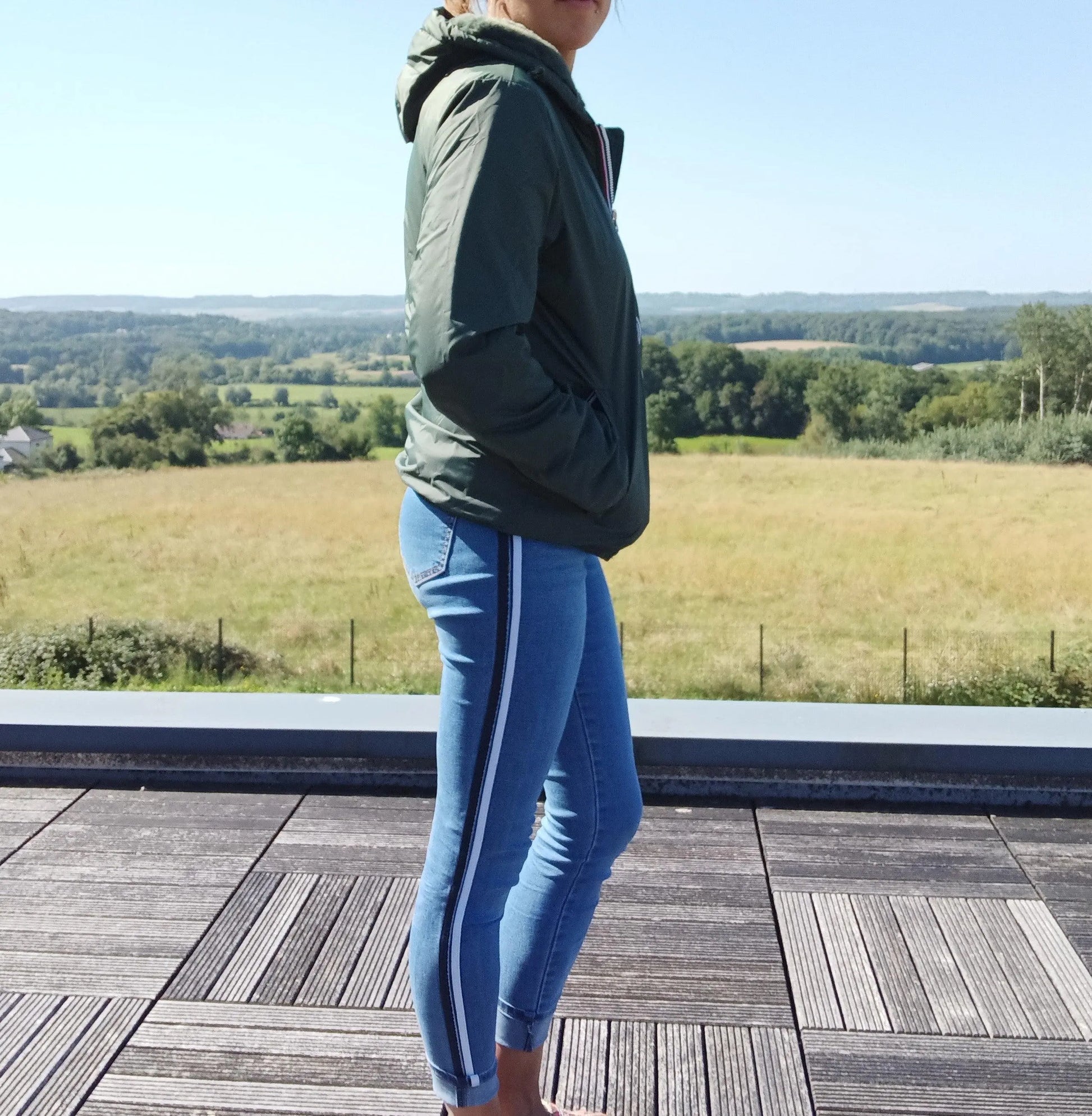 Manteau Court Fourré Vert Forêt Laura Jo - Imperméable Hiver Laura Jo