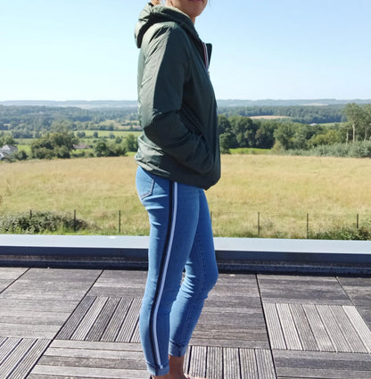 Manteau Court Fourré Vert Forêt Laura Jo - Imperméable Hiver Laura Jo