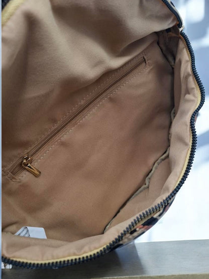 Sac banane tissu doux imprimé léopard 2 curseurs Le Petit Placard