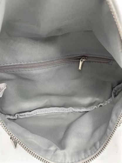Sac banane tissu jean gris clair 2 poches Le Petit Placard