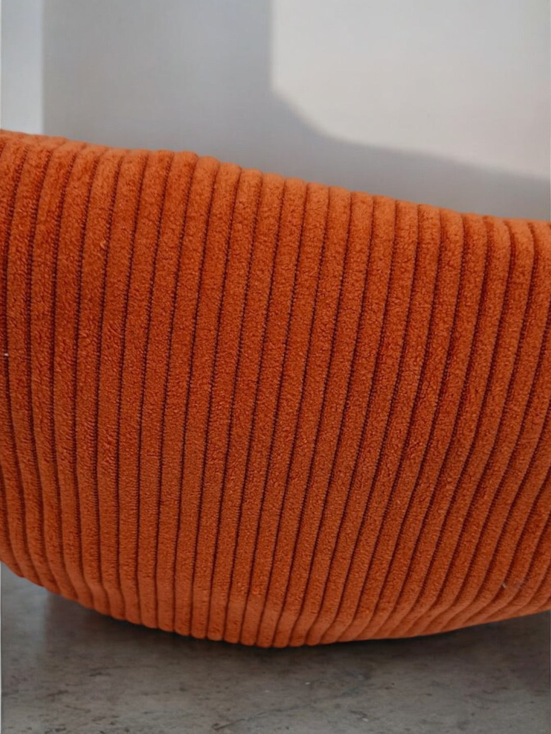 Sac banane velours côtelé 2 poches sangle fantaisie couleur Brique terracotta Le Petit Placard