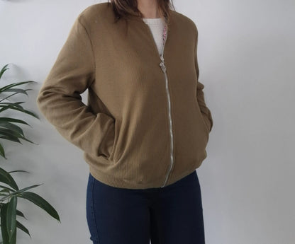 Veste bombers réversible femme – Kaki uni & motif liberty rose | Sarah John