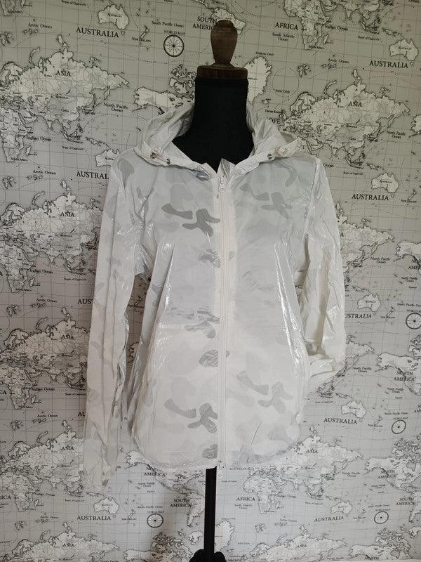 Manteau court tres léger camouflage blanc - Le Petit Placard