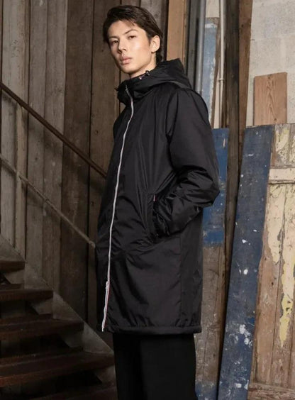 Manteau Homme long fourré imperméable Noir • Marque Laura Jo - Le Petit Placard