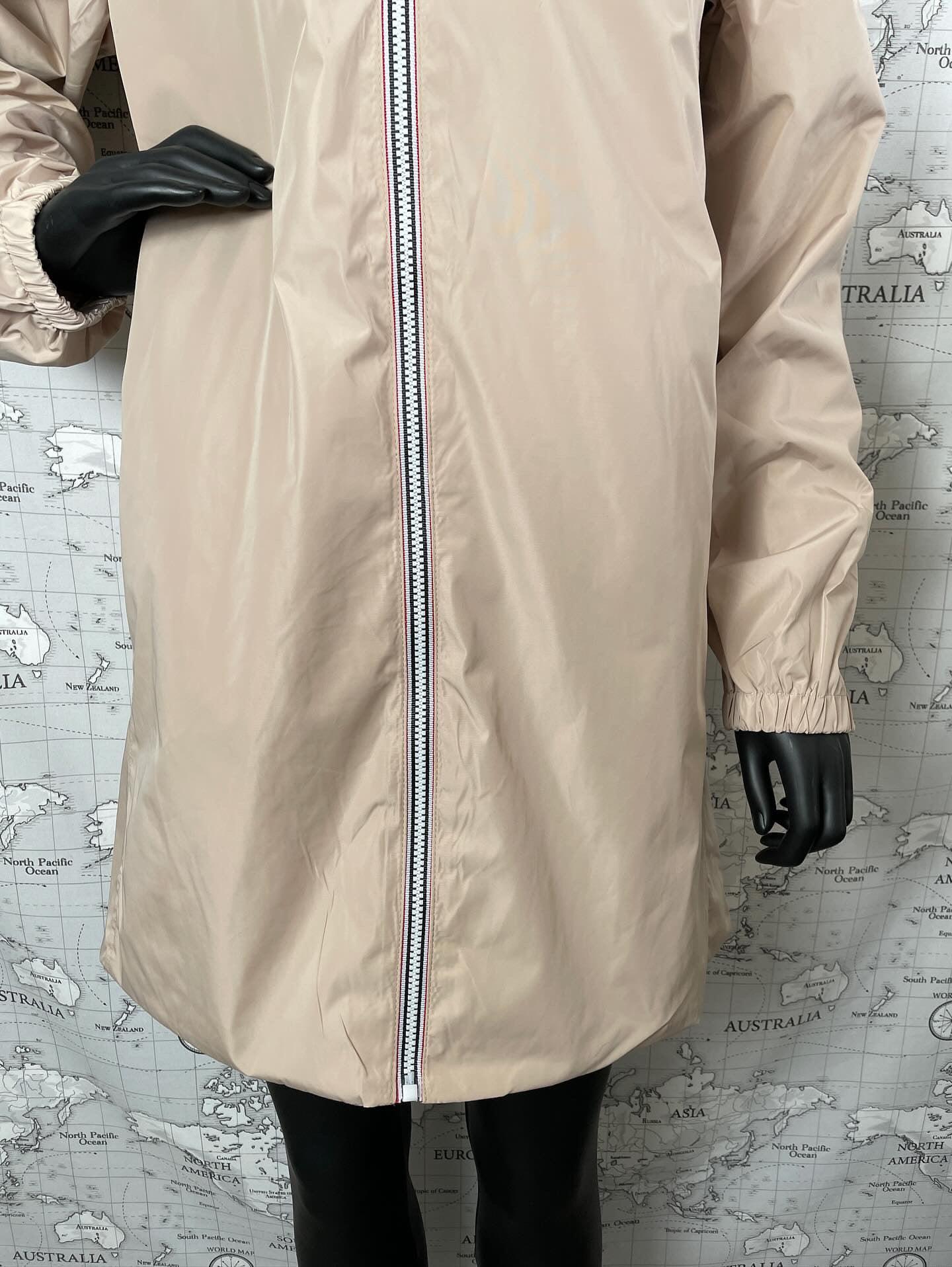 Manteau long réversible imperméable Melya Melody beige doré - Le Petit Placard