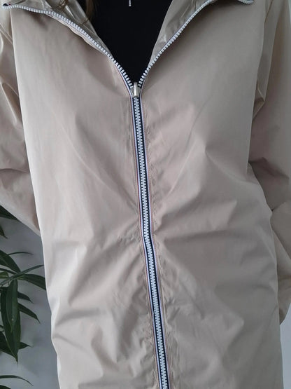 Melya Melody - Manteau long réversible imperméable beige doré Curvy Melya Melody