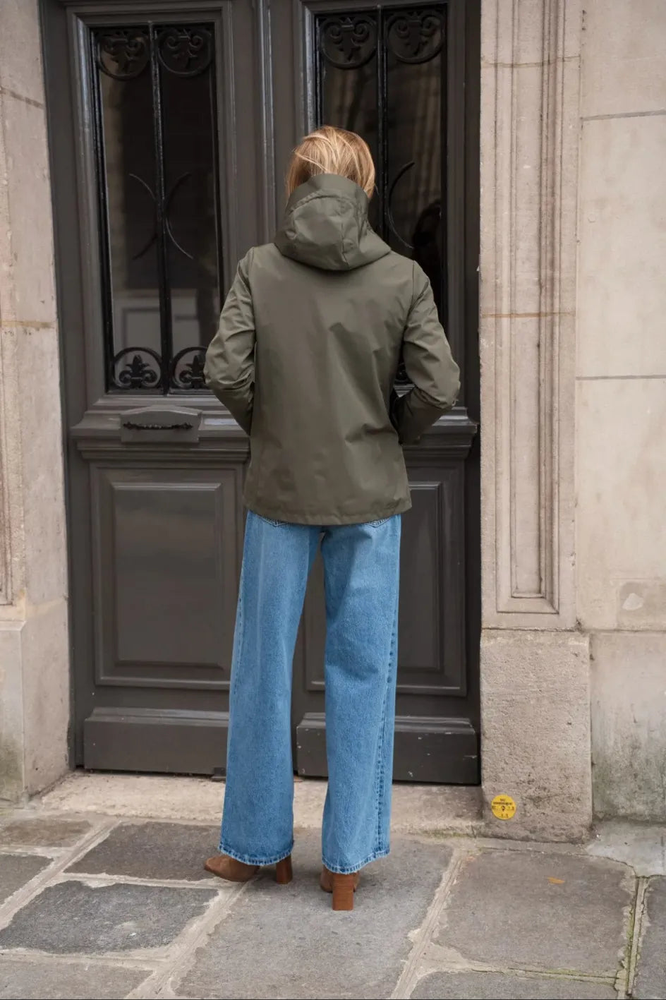 Parka Mi-Saison Kaki Olive – Laura Jo