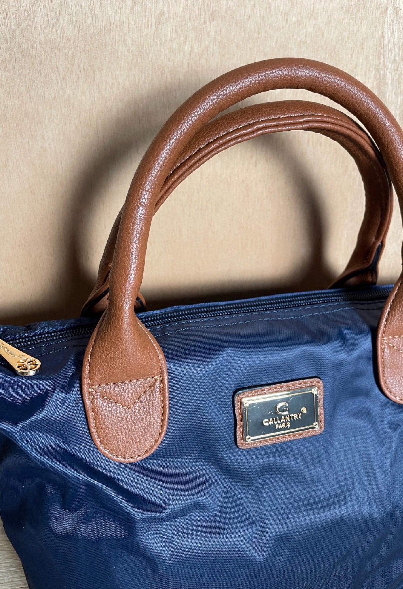 Sac à main fourre-tout petit modèle couleur bleu marine - Le Petit Placard