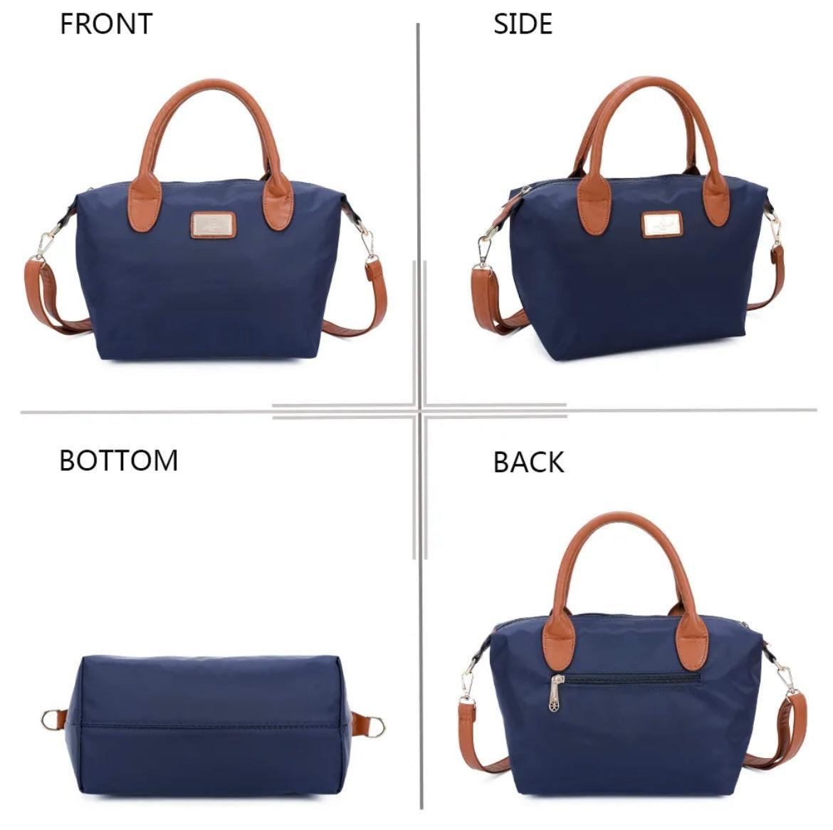 Sac à main fourre-tout petit modèle couleur bleu marine - Le Petit Placard