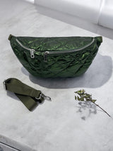 Sac banane XL matelassé effet doudoune couleur Kaki