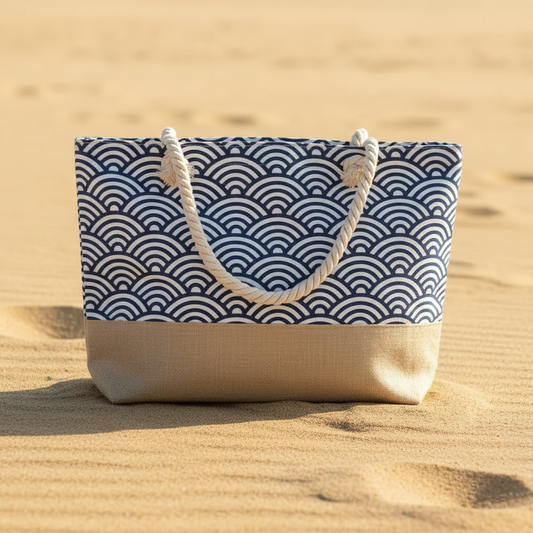 Sac de plage sur fond sable
